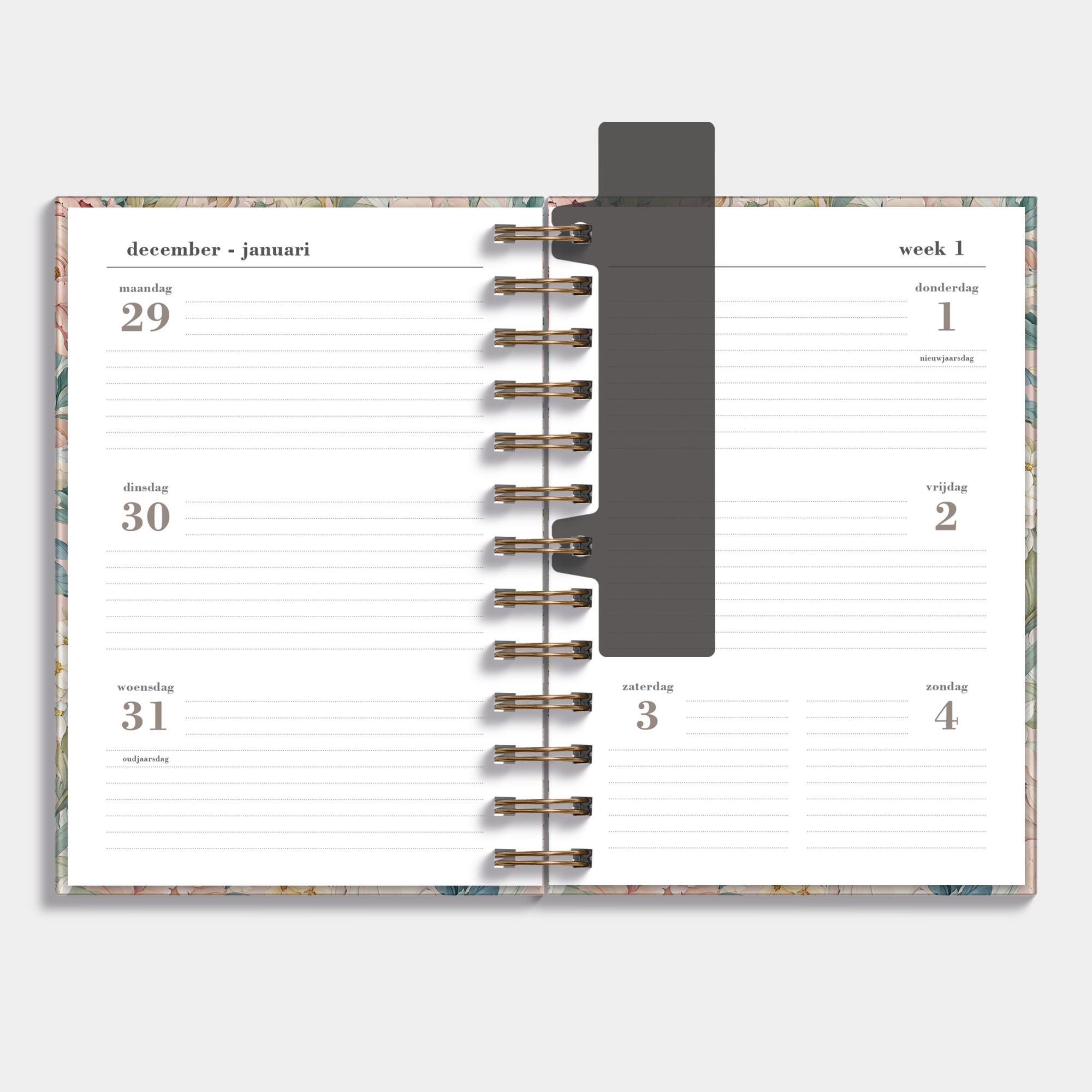 RINGBAND AGENDA 2026 MEDIUM VINTAGE PIOENROZEN