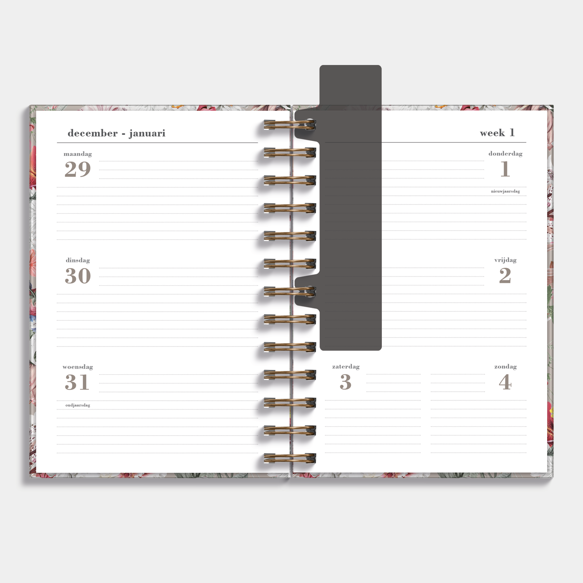RINGBAND AGENDA 2026 MEDIUM BLOEMEN