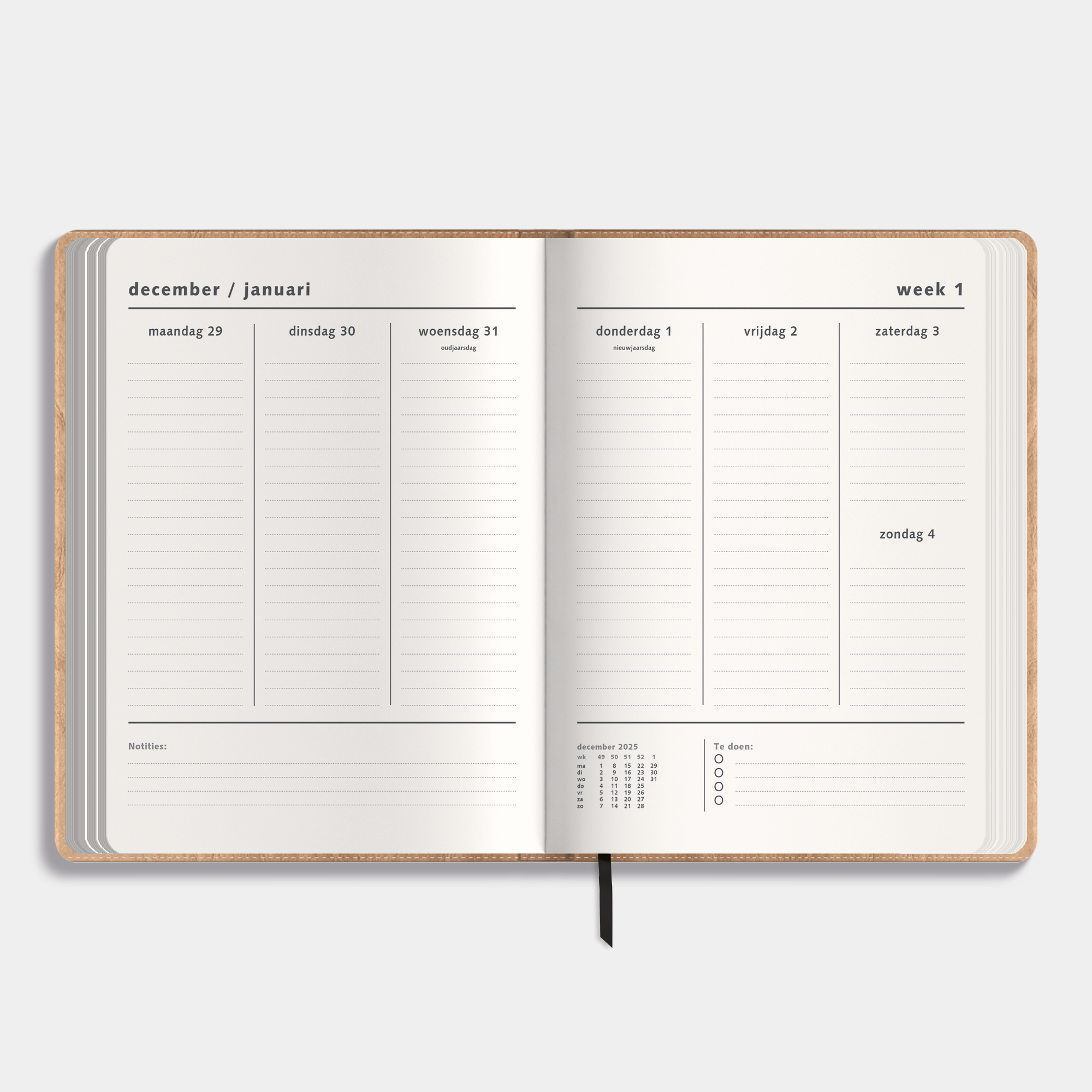 WEEKPLANNER 2026 ±A4 WASHED CRAFT