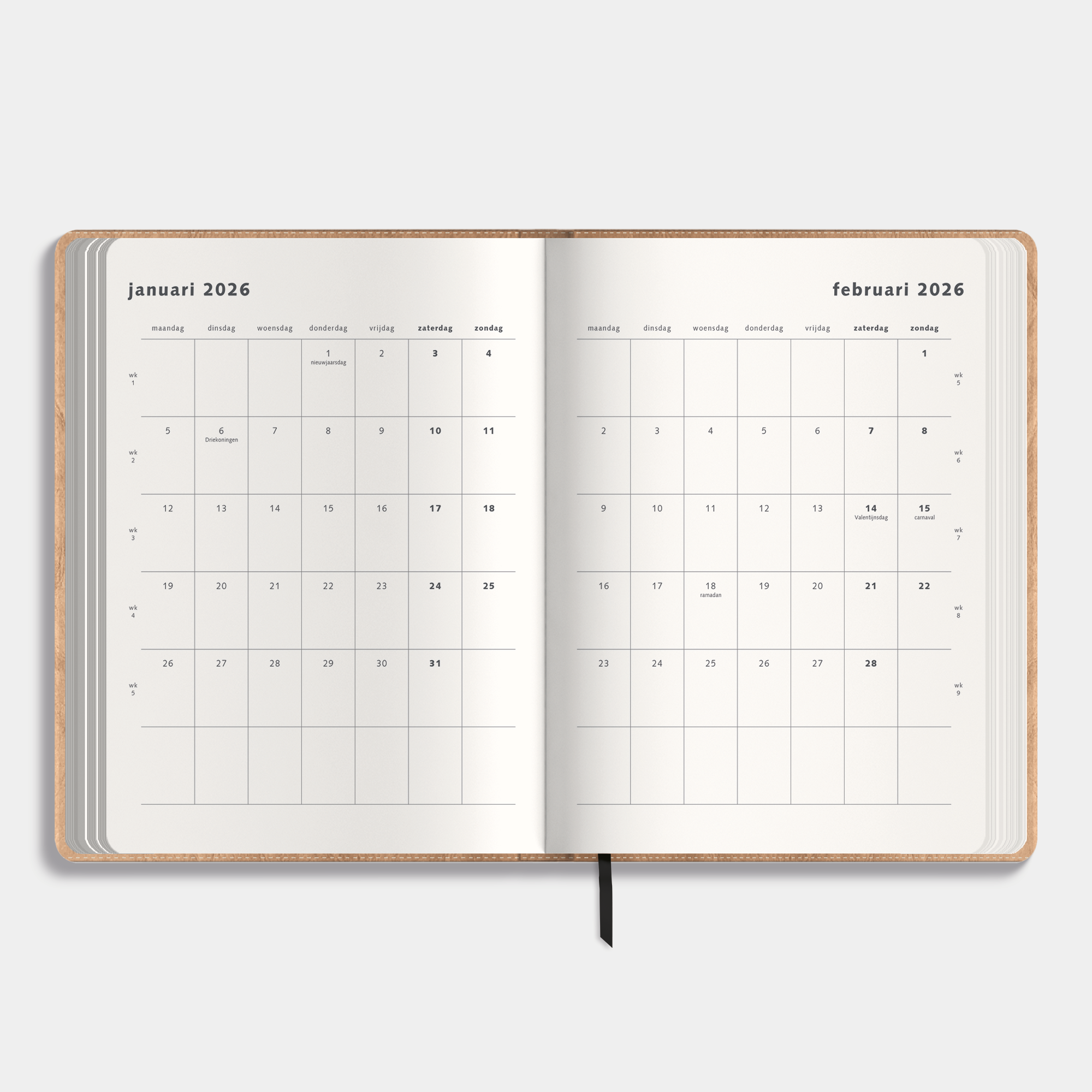 WEEKPLANNER 2026 ±A4 WASHED CRAFT