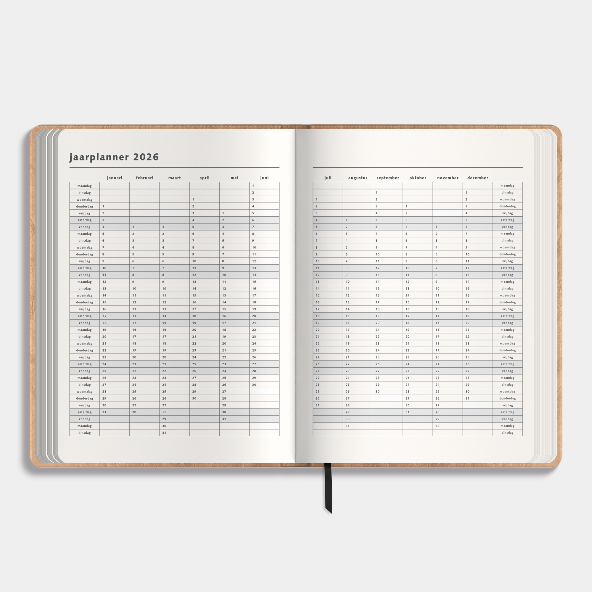 WEEKPLANNER 2026 ±A4 WASHED CRAFT