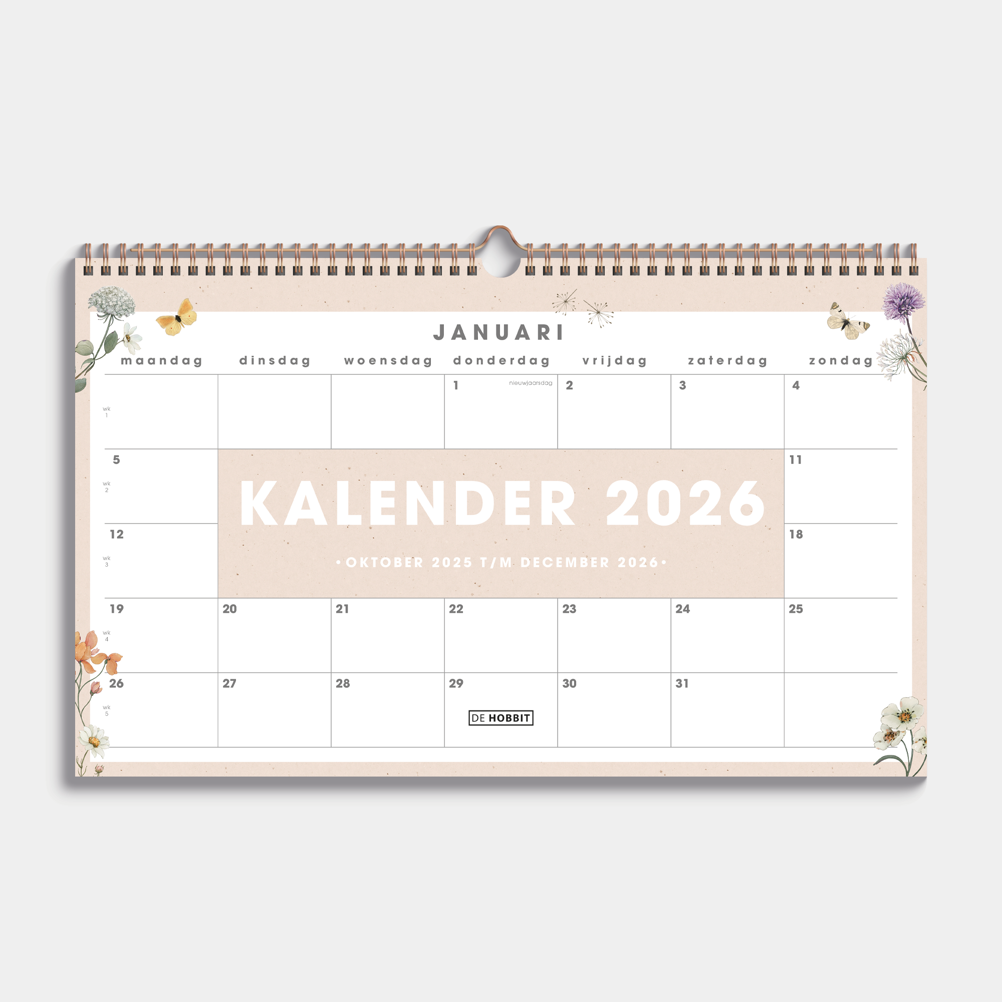 MAANDKALENDER 2026 ±A3 VELDBLOEMEN