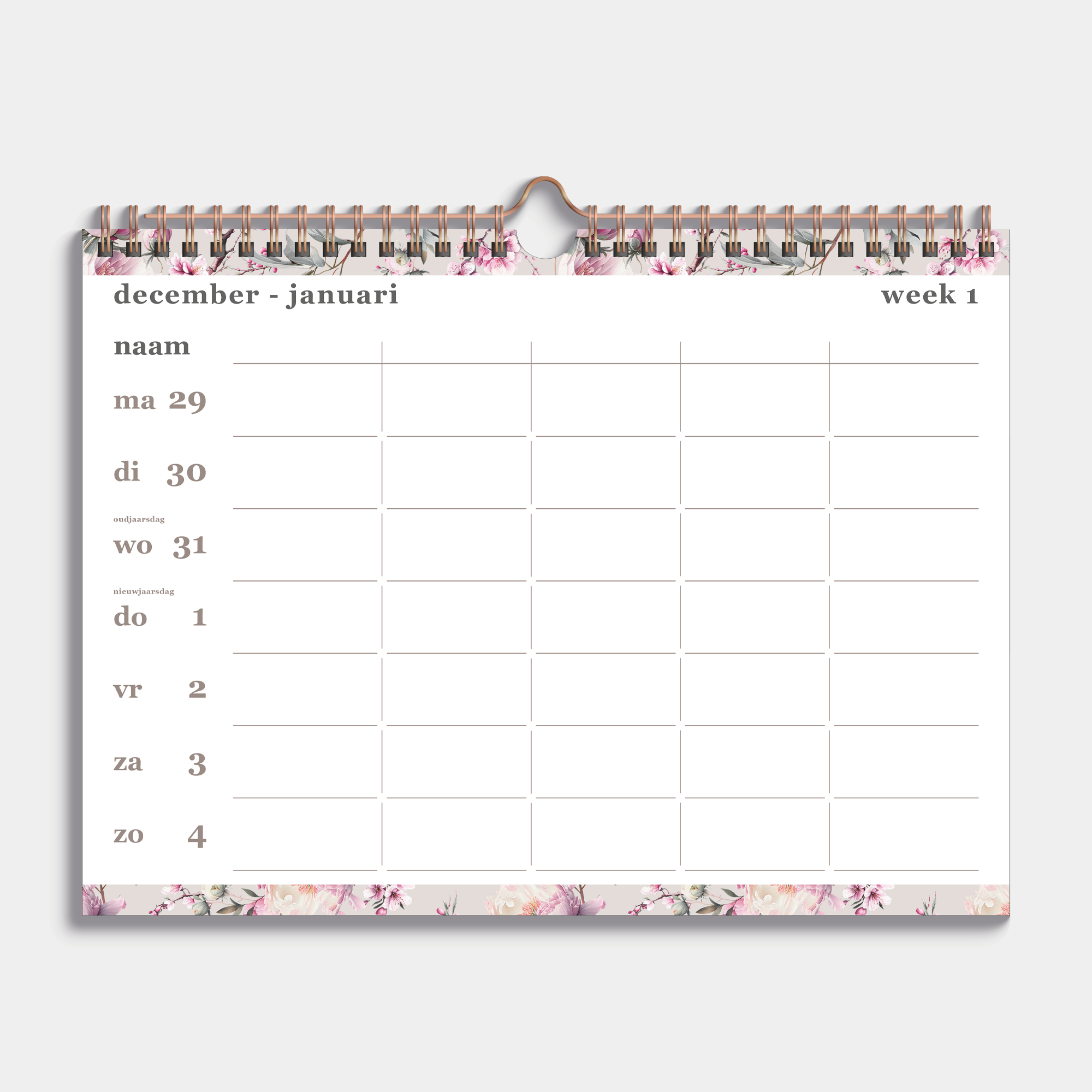 FAMILIEPLANNER 2026 A4 KERSENBLOESEM
