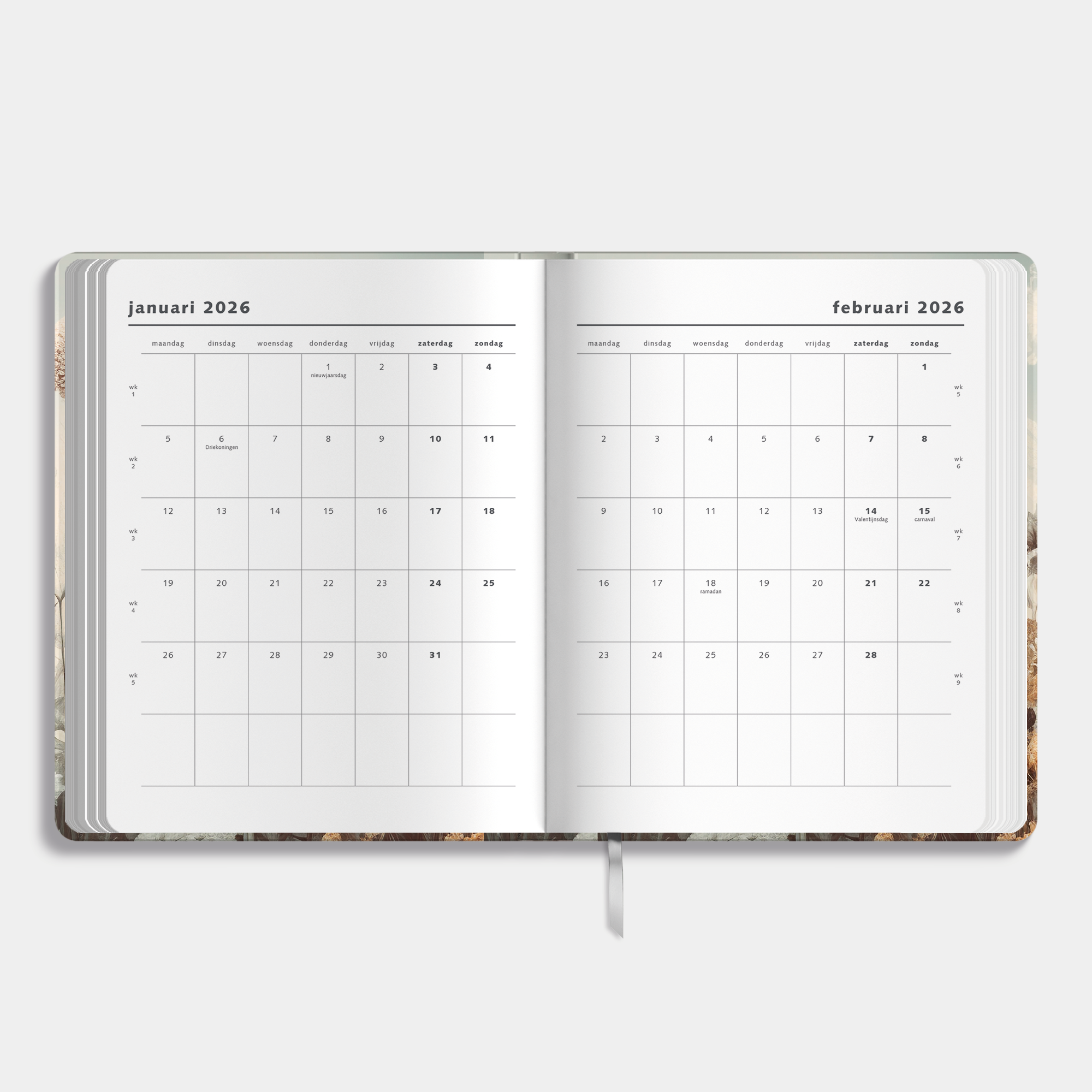 WEEKPLANNER 2026 ±A4 VELDBLOEMEN