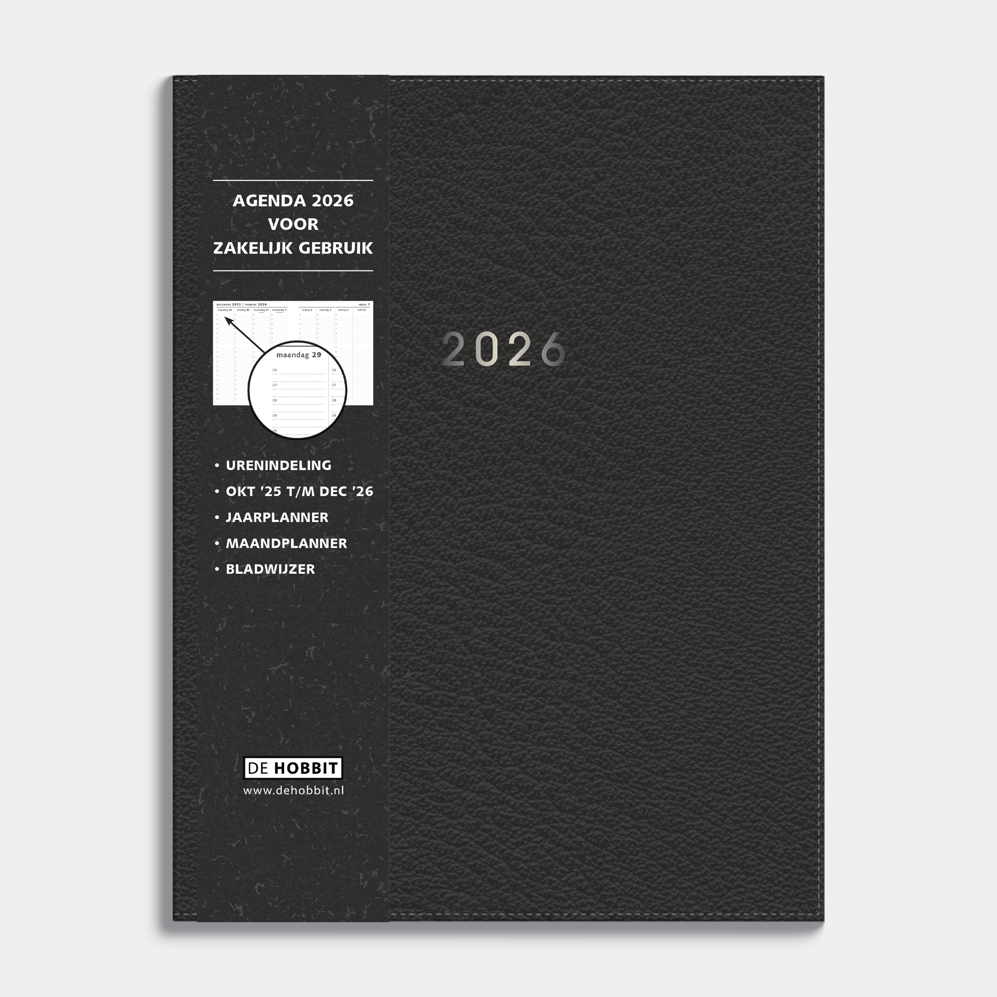 AFSPRAKENAGENDA 2026 ±A4 FLEXCOVER LEDERLOOK
