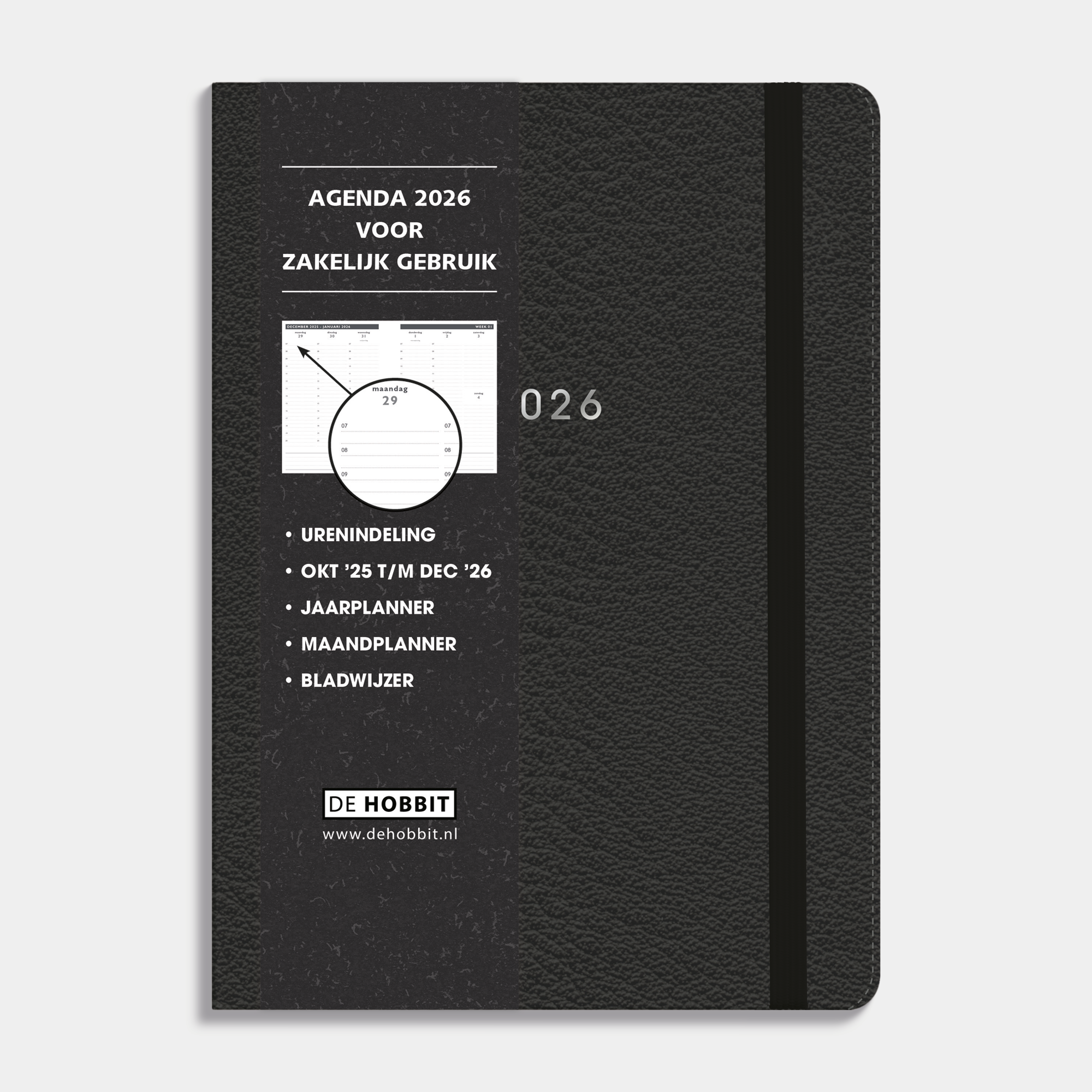 ZAKENAGENDA 2026 A5 FLEX LEDERLOOK