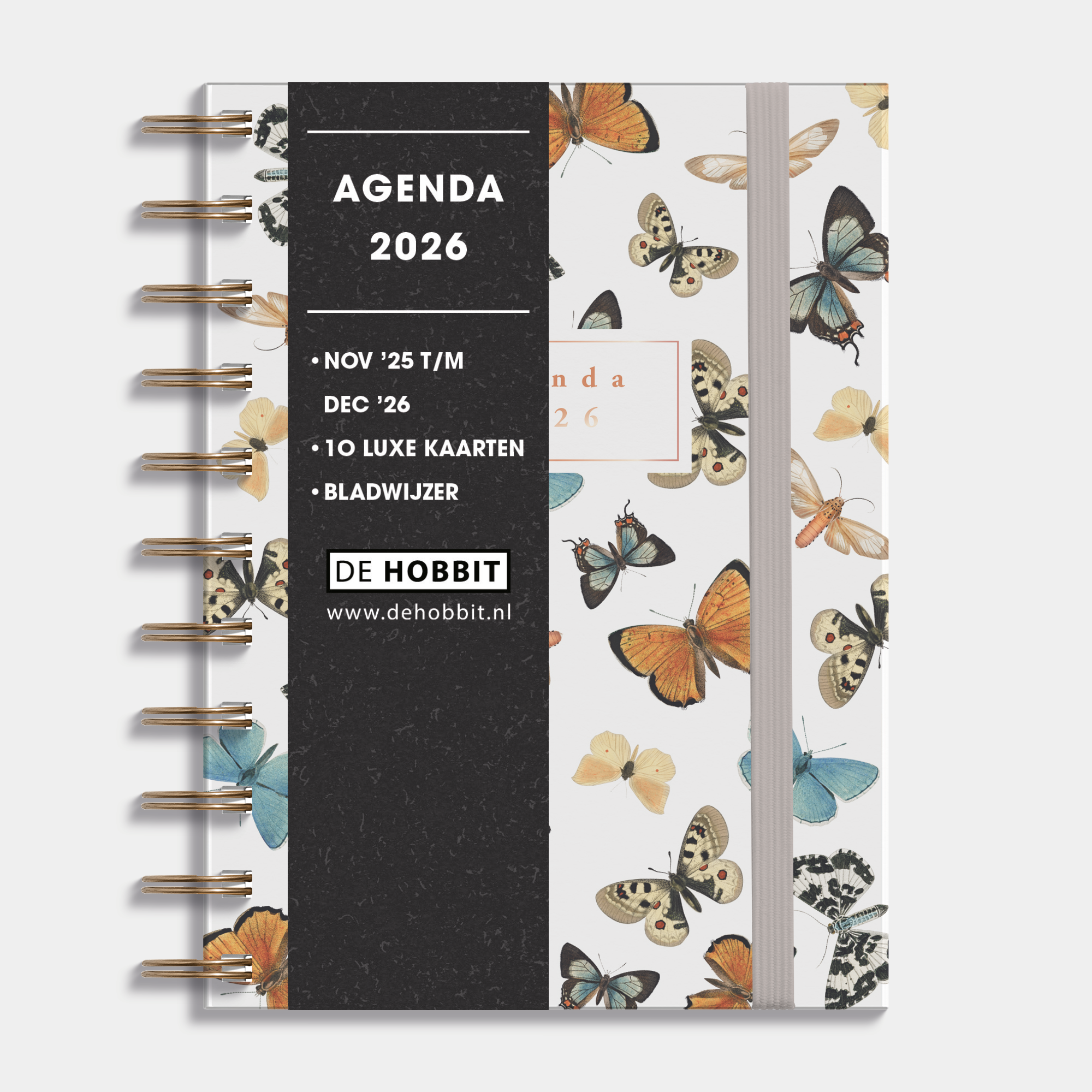 RINGBAND AGENDA 2026 A6 VLINDERS